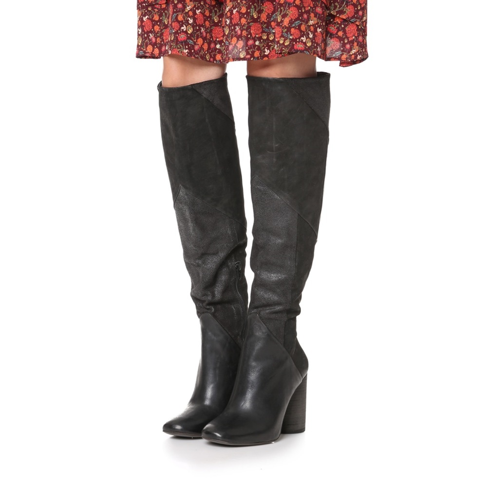 NWOT Free People Bright Lights Patchwork Tall Boot